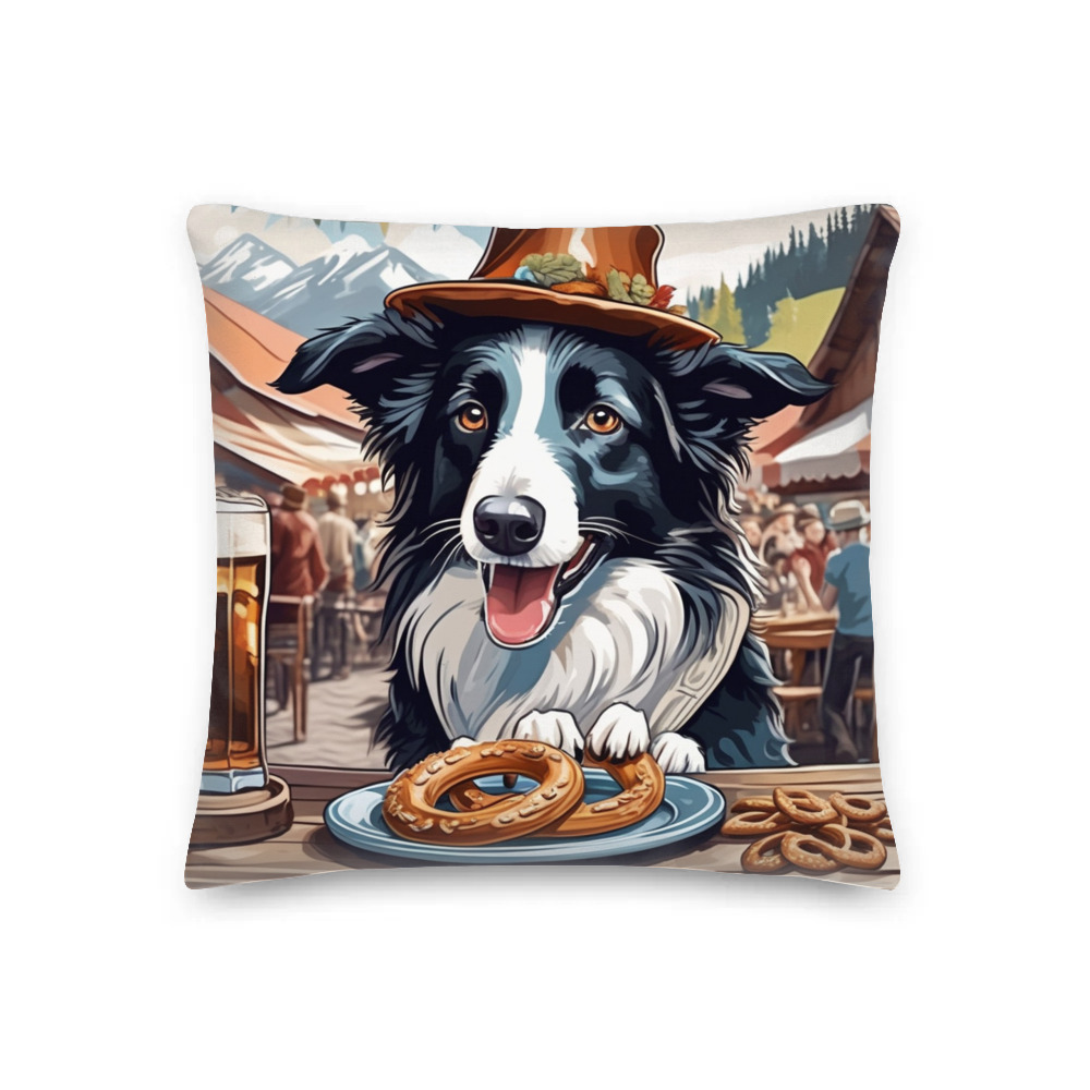 PugMug Custom Border Collie Premium Pillow