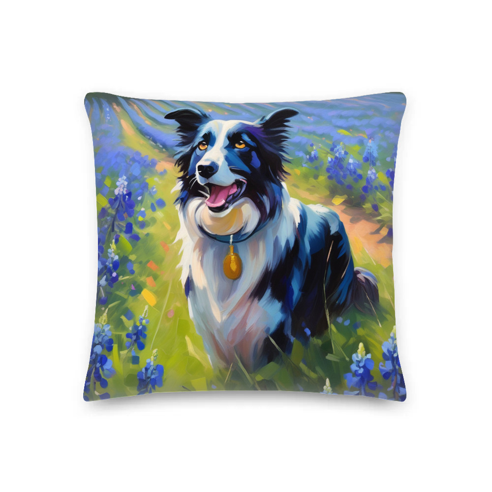 PugMug Custom Border Collie Premium Pillow