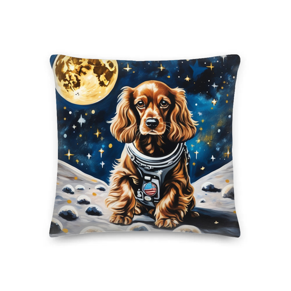 PugMug Custom Cocker Spaniel Premium Pillow