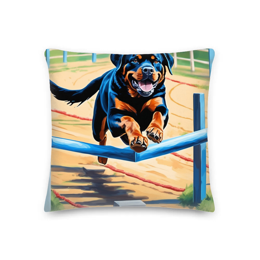 PugMug Custom Rottweiler Premium Pillow