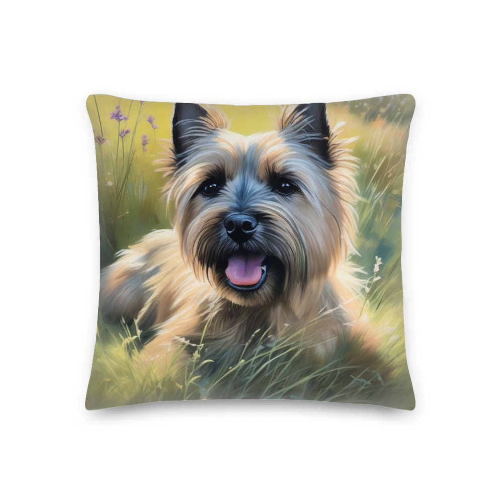 PugMug Custom Cairn Terrier Premium Pillow