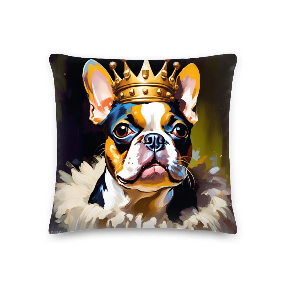 PugMug Custom Boston Terrier Premium Pillow