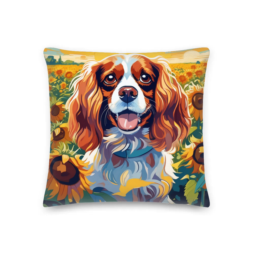 PugMug Custom Cavalier King Charles Spaniel Premium Pillow