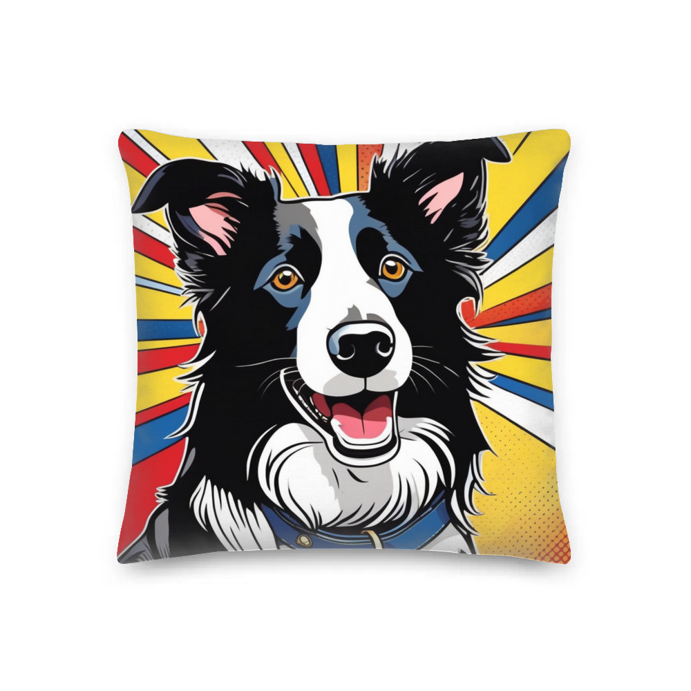 PugMug Custom Border Collie Premium Pillow