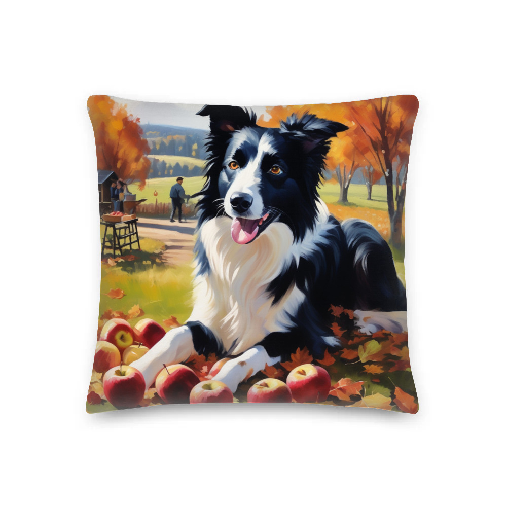 PugMug Custom Border Collie Premium Pillow