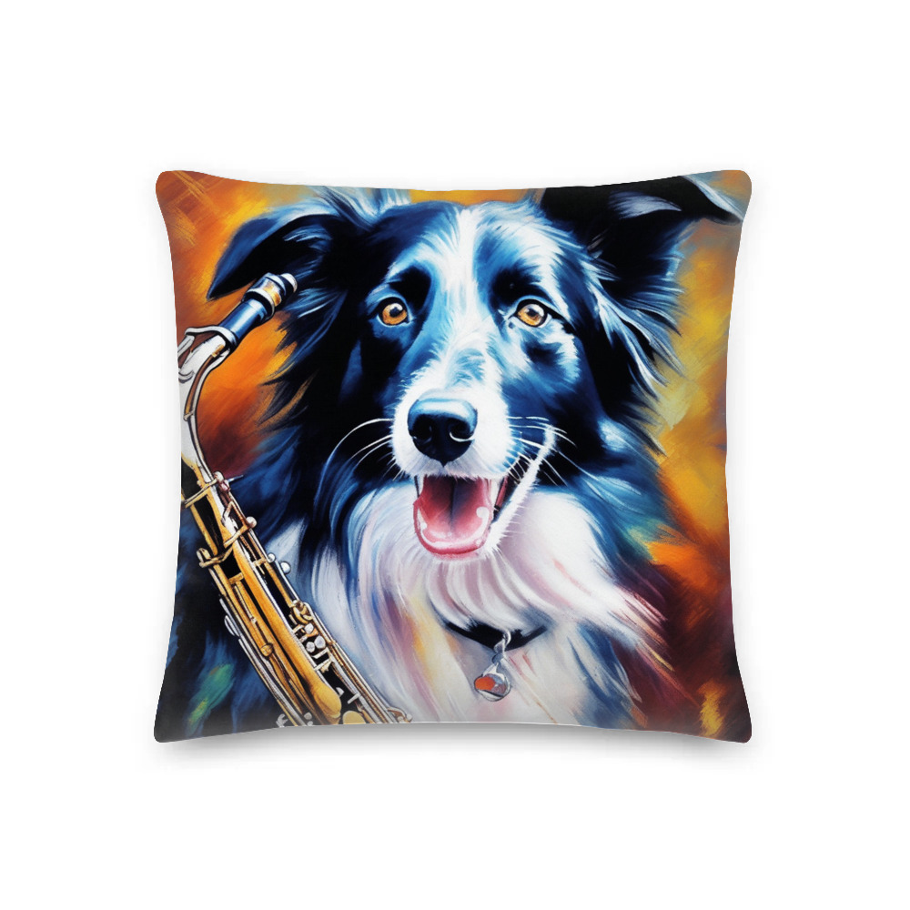 PugMug Custom Border Collie Premium Pillow