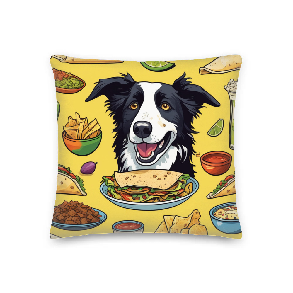 PugMug Custom Border Collie Premium Pillow