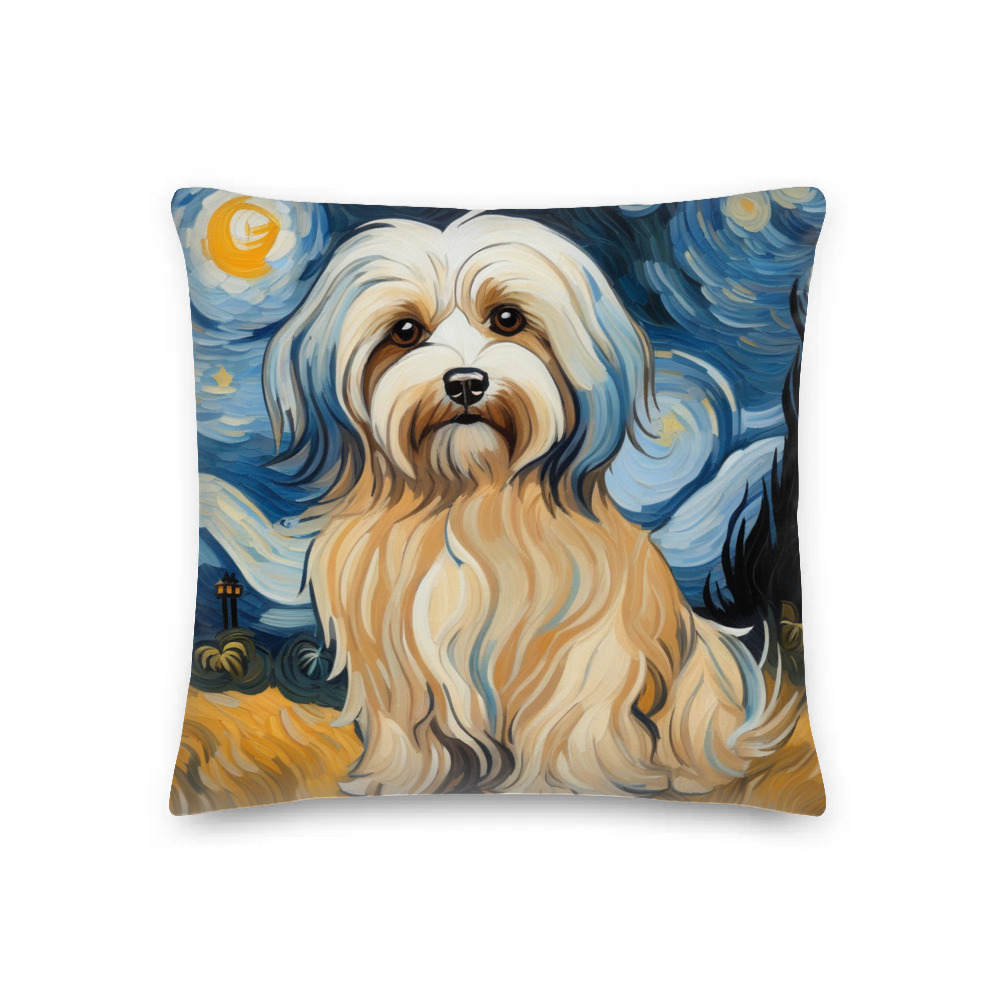 PugMug Custom Tan Havanese Dog Premium Pillow