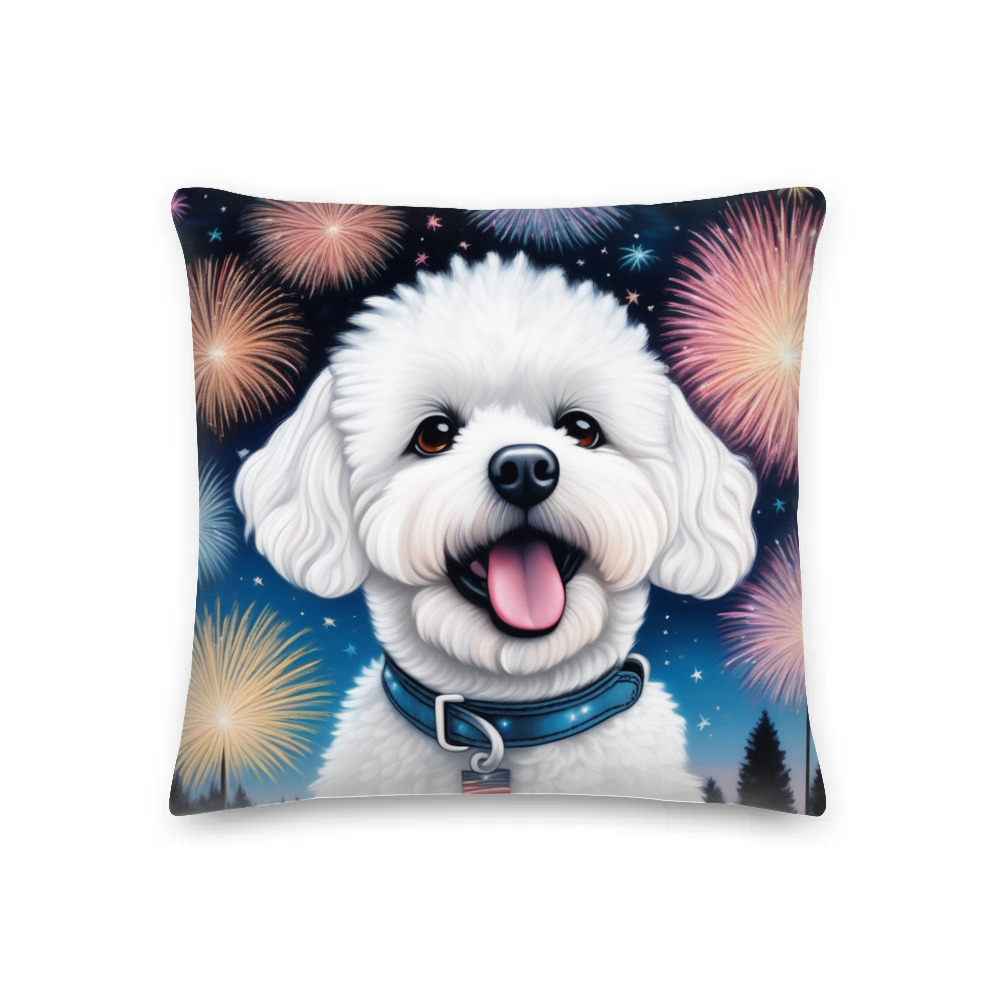 PugMug Custom Bichons Frise Premium Pillow