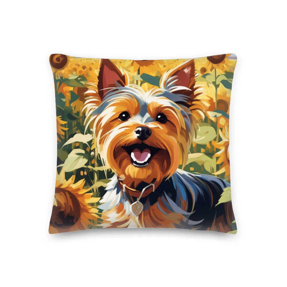 PugMug Custom Yorkshire Terrier Premium Pillow