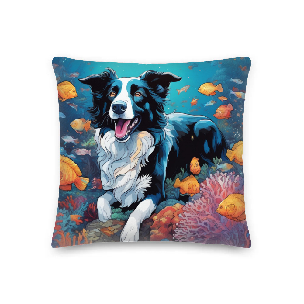 PugMug Custom Border Collie Premium Pillow