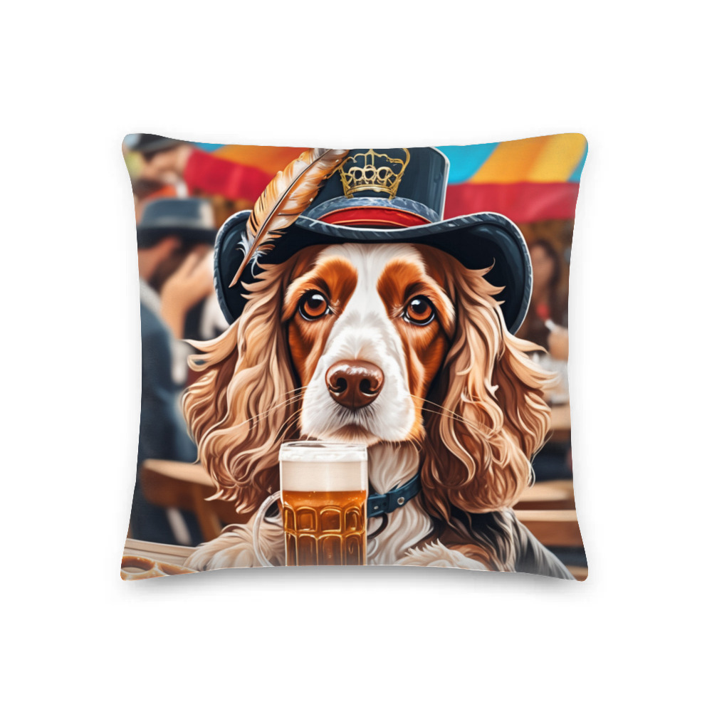 PugMug Custom Cocker Spaniel Premium Pillow