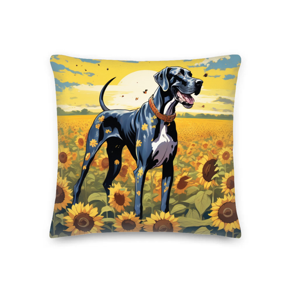 PugMug Custom Great Dane Premium Pillow