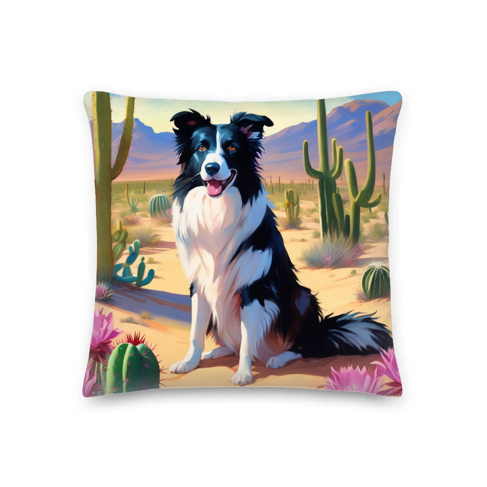 PugMug Custom Border Collie Premium Pillow