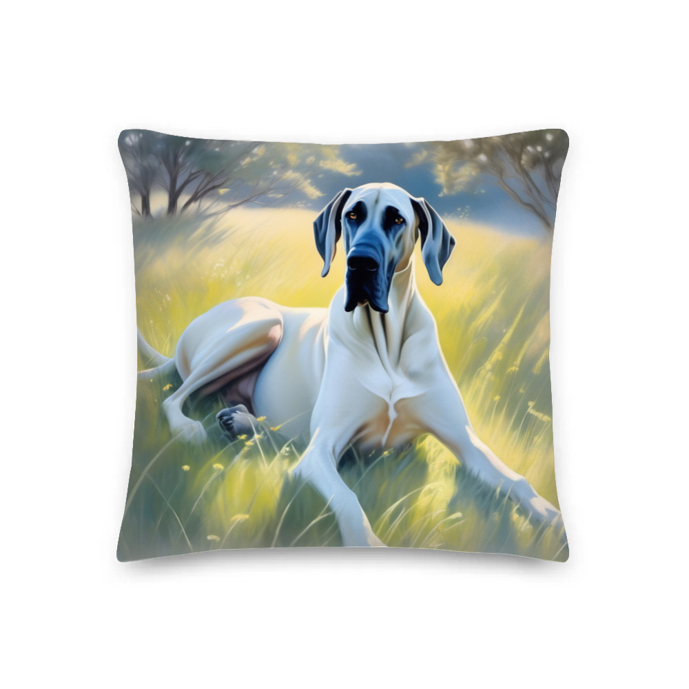PugMug Custom Great Dane Premium Pillow