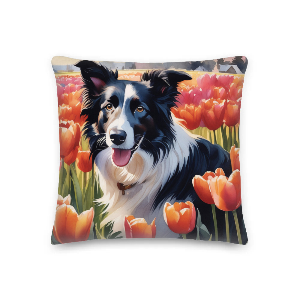 PugMug Custom Border Collie Premium Pillow