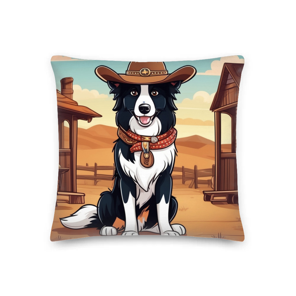 PugMug Custom Border Collie Premium Pillow