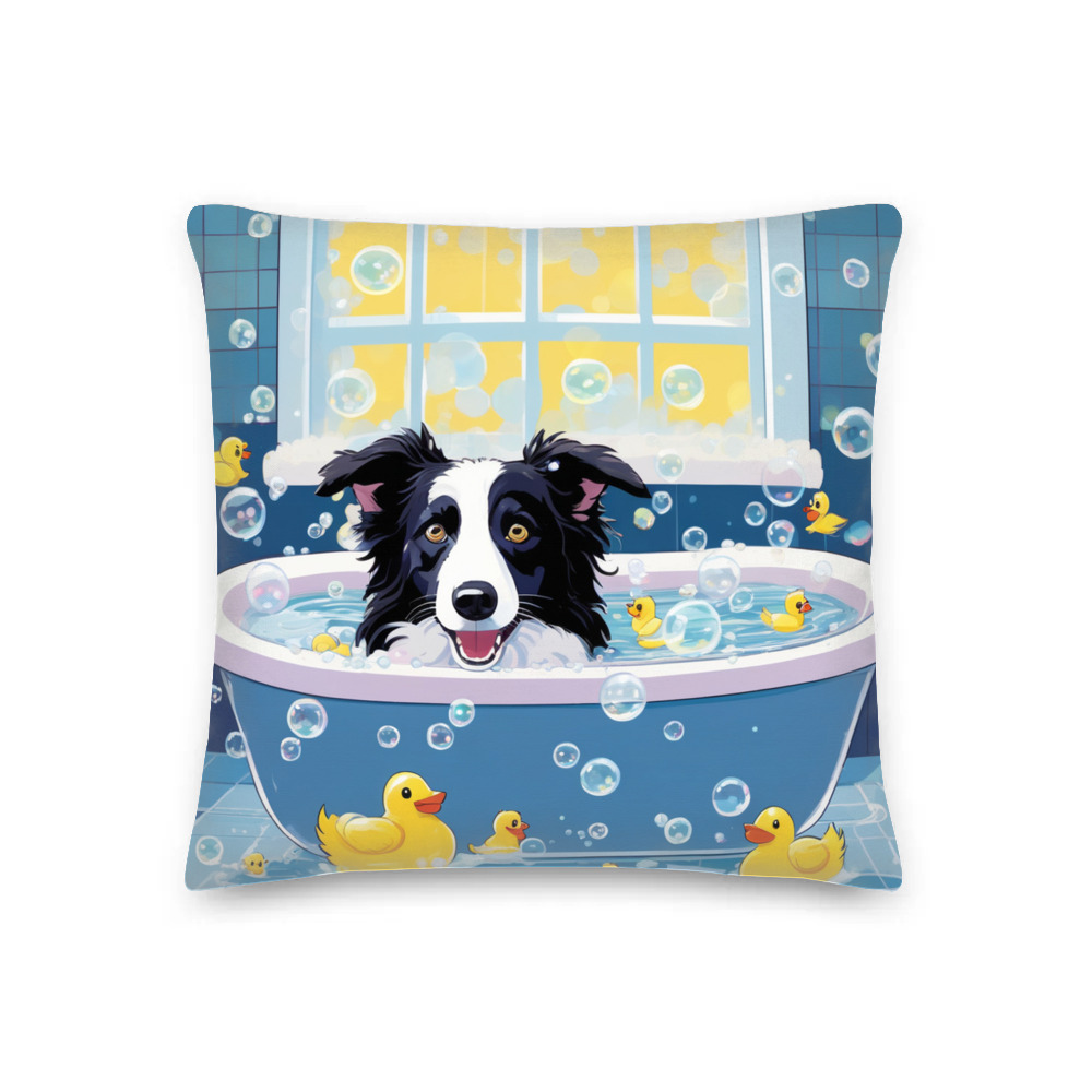 PugMug Custom Border Collie Premium Pillow