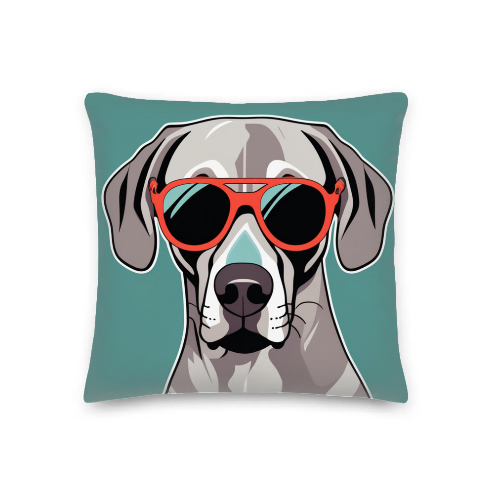 PugMug Custom Weimaraner Premium Pillow