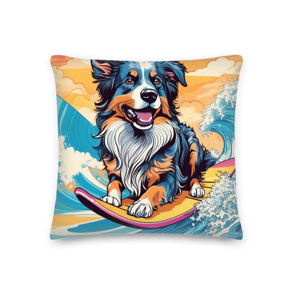 PugMug Custom Australian Shepherd Dog Premium Pillow