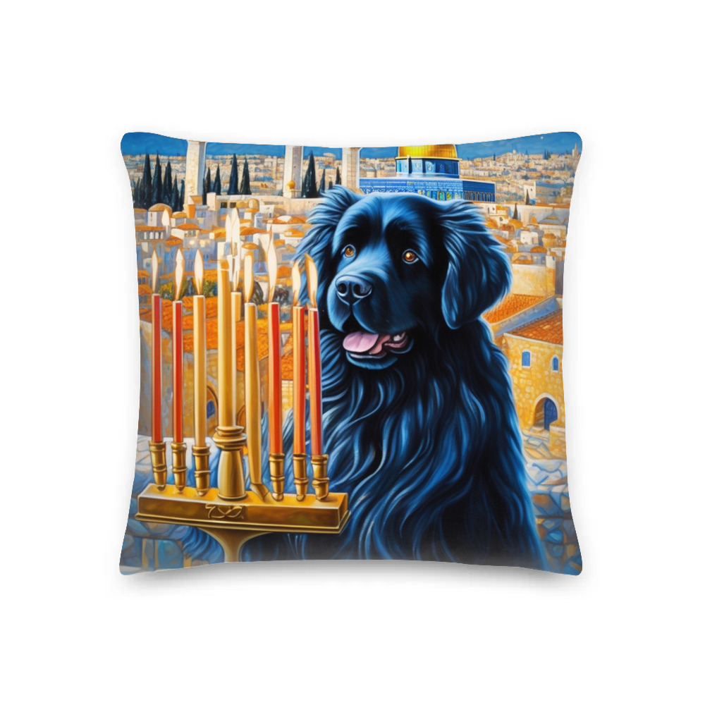 PugMug Custom Newfoundland Premium Pillow