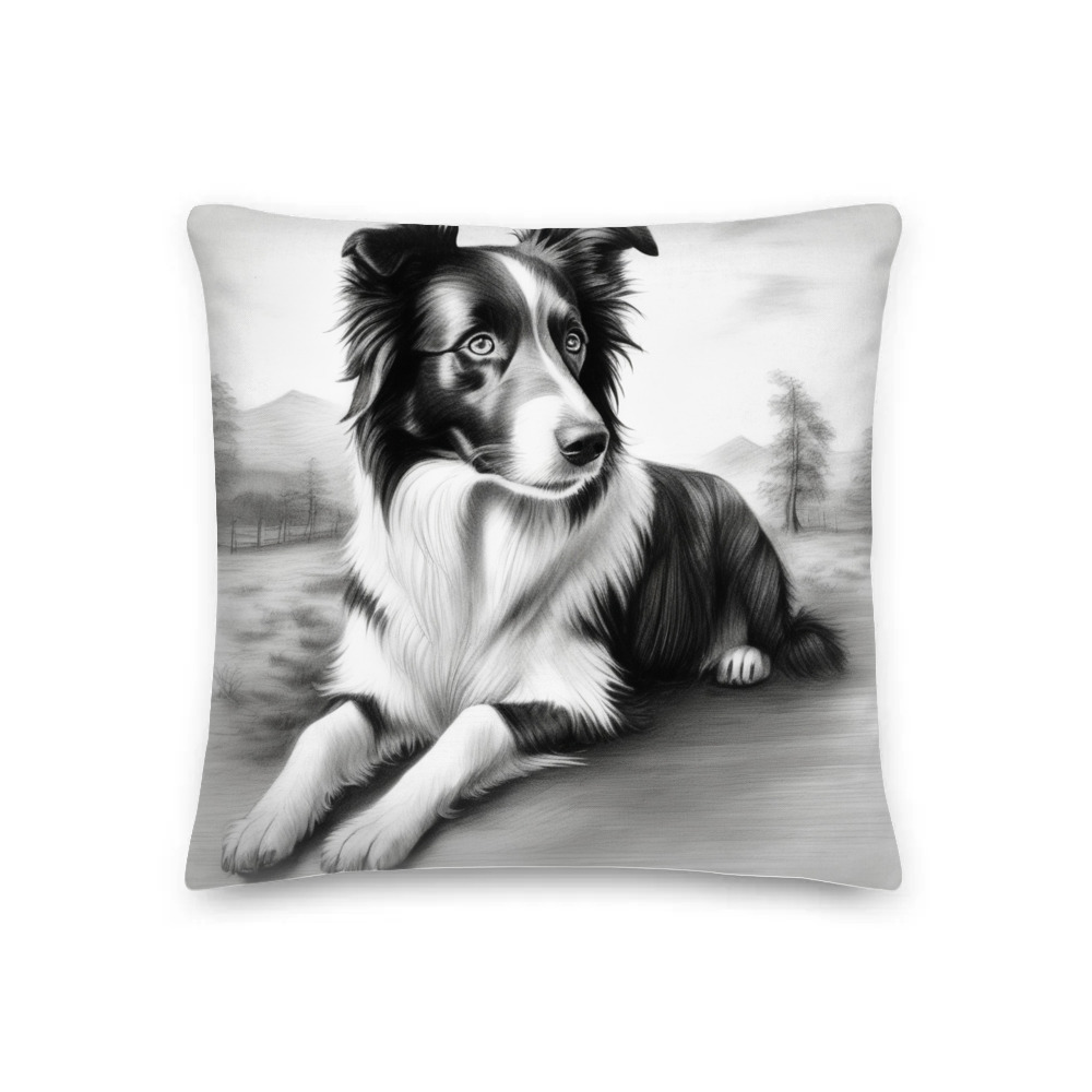 PugMug Custom Border Collie Premium Pillow