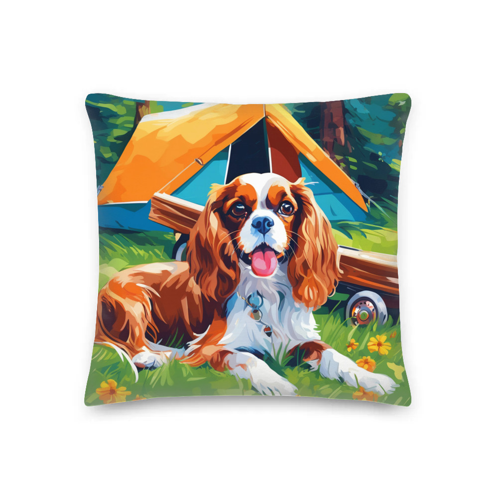 PugMug Custom Cavalier King Charles Spaniel Premium Pillow