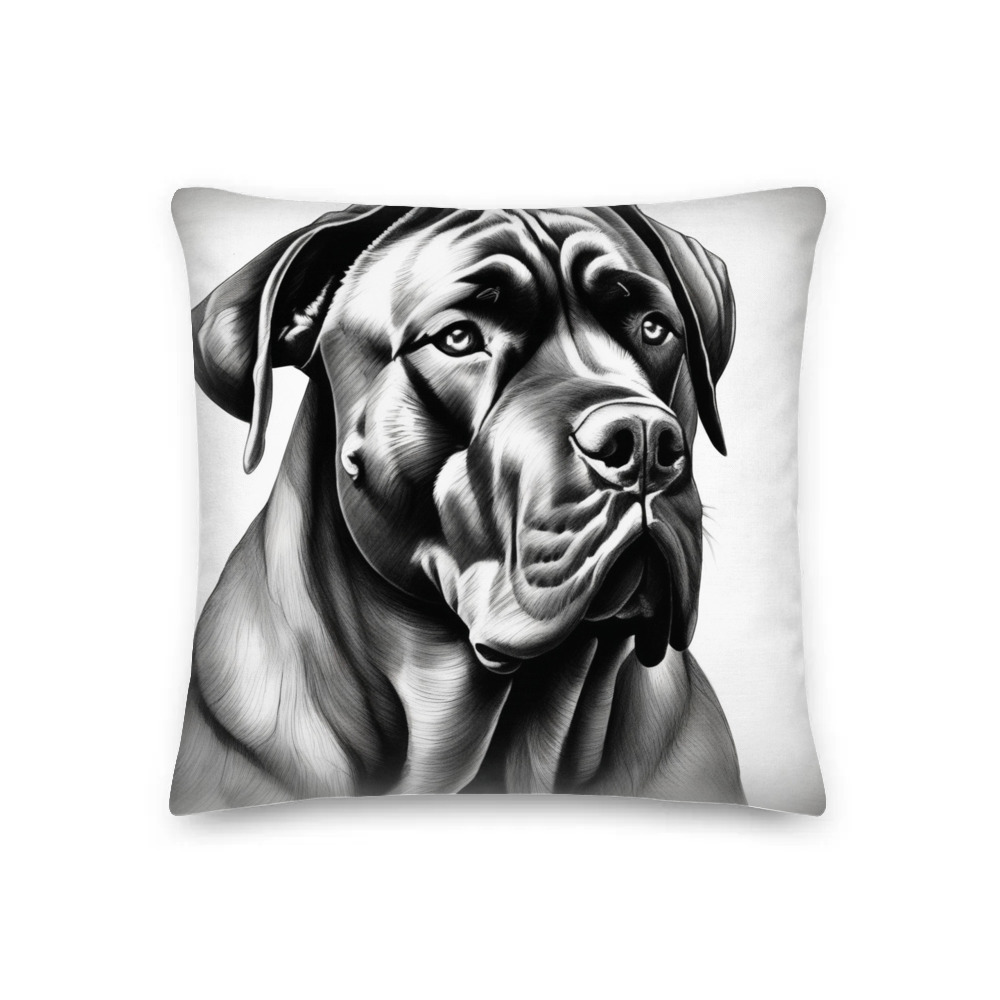 PugMug Custom Cane Corso Premium Pillow