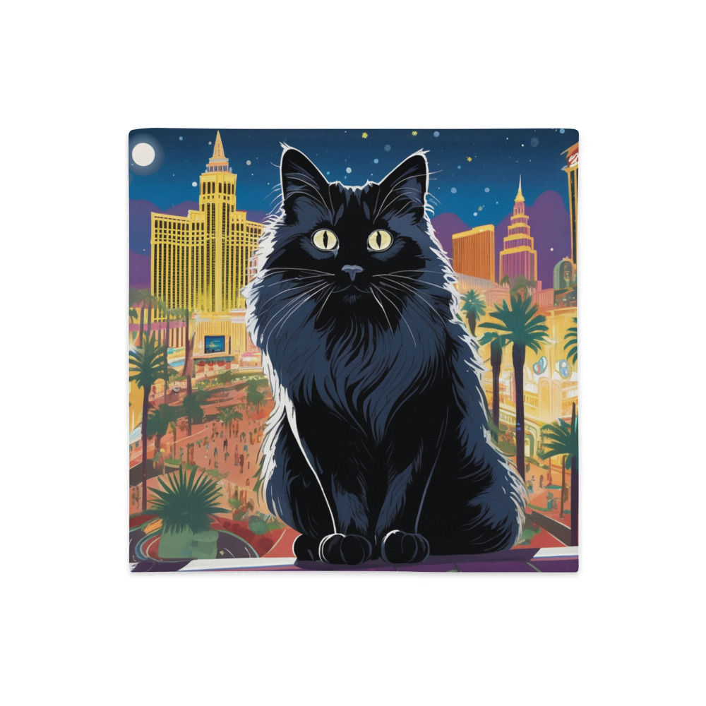 PugMug Custom Black Ragdoll Cat Premium Pillow Case