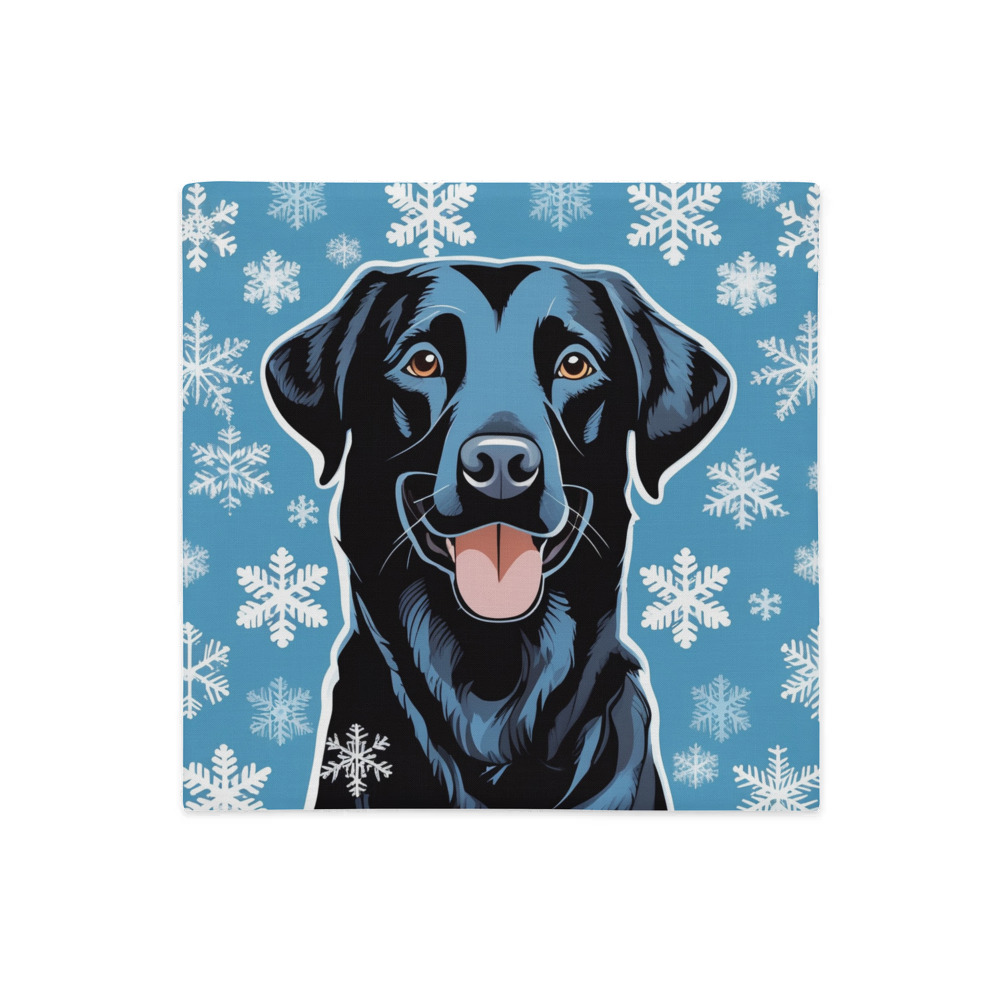 PugMug Custom Black Labrador Retriever Premium Pillow Case