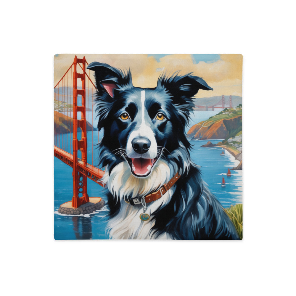 PugMug Custom Border Collie Premium Pillow Case