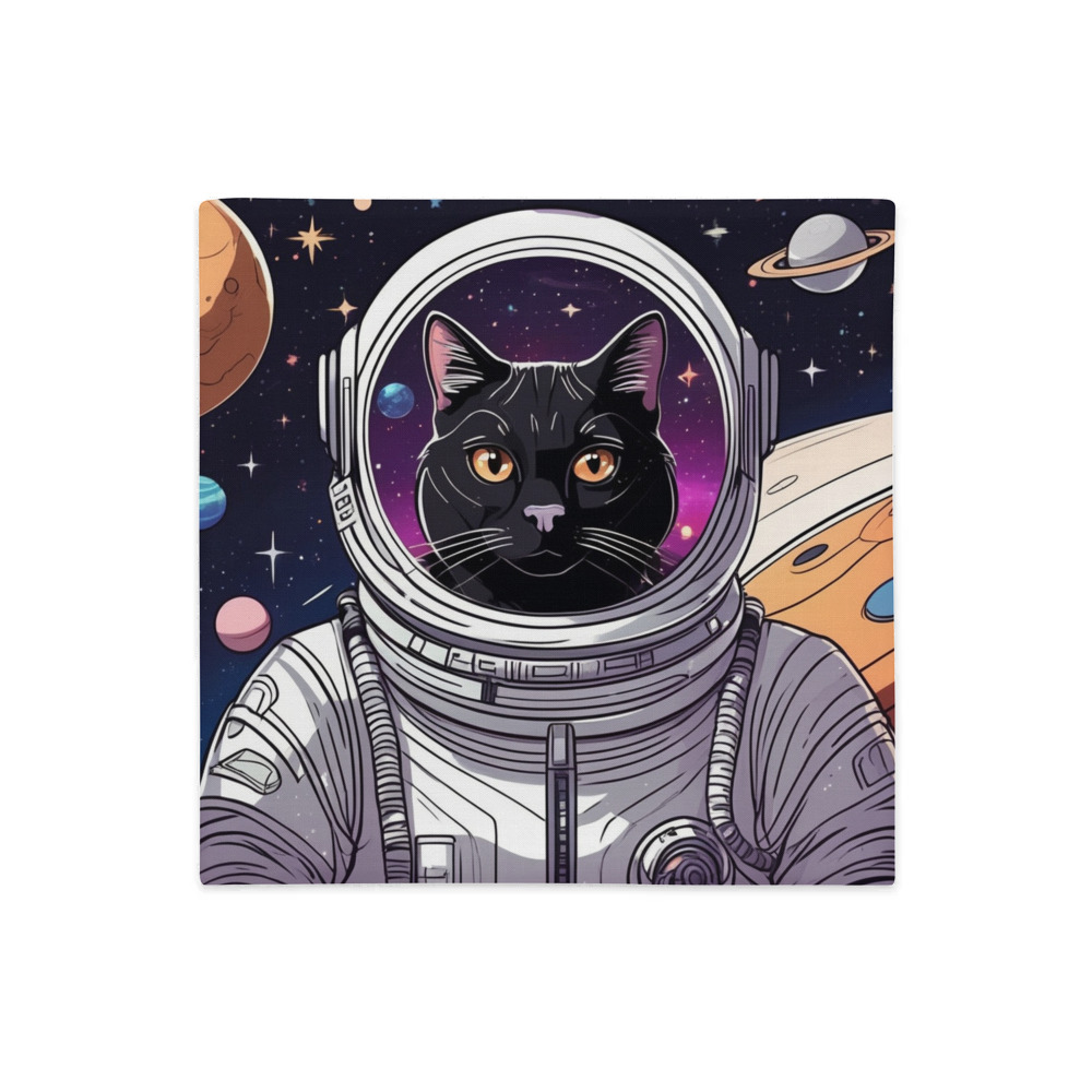 PugMug Custom Black Exotic Cat Premium Pillow Case