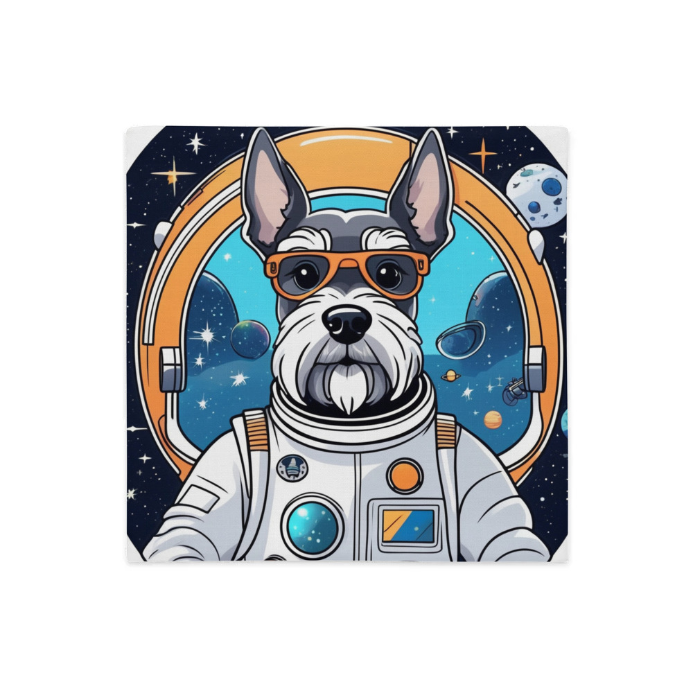 PugMug Custom Miniature Schnauzer Premium Pillow Case