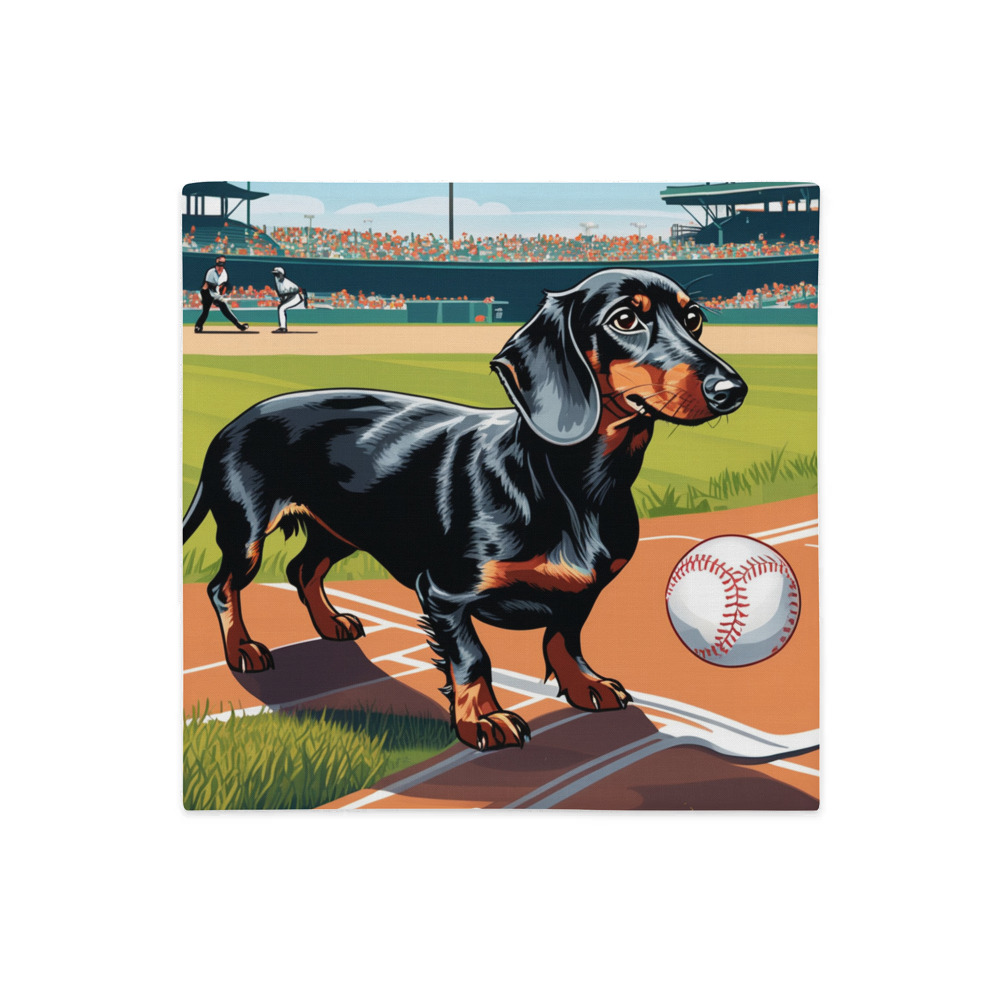 PugMug Custom Black Dachshund Premium Pillow Case