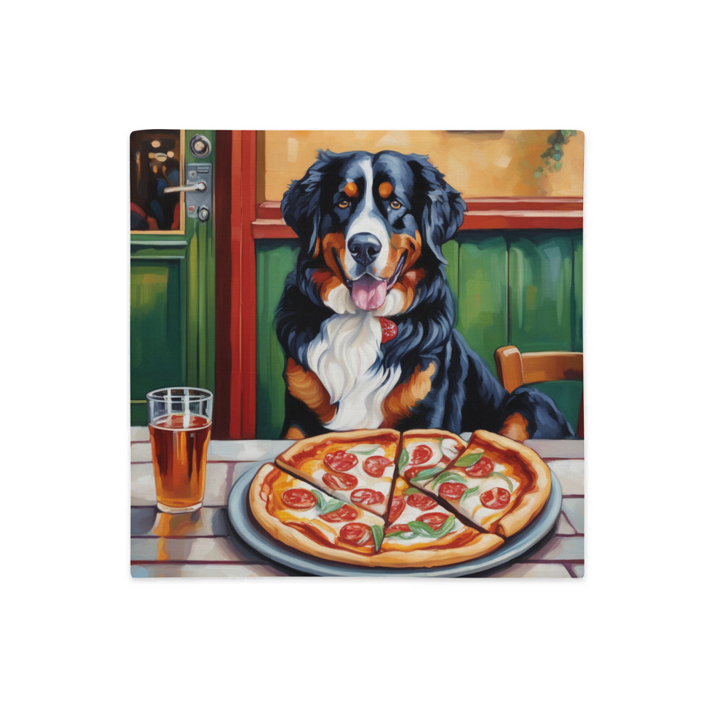 PugMug Custom Bernese Mountain Dog Premium Pillow Case