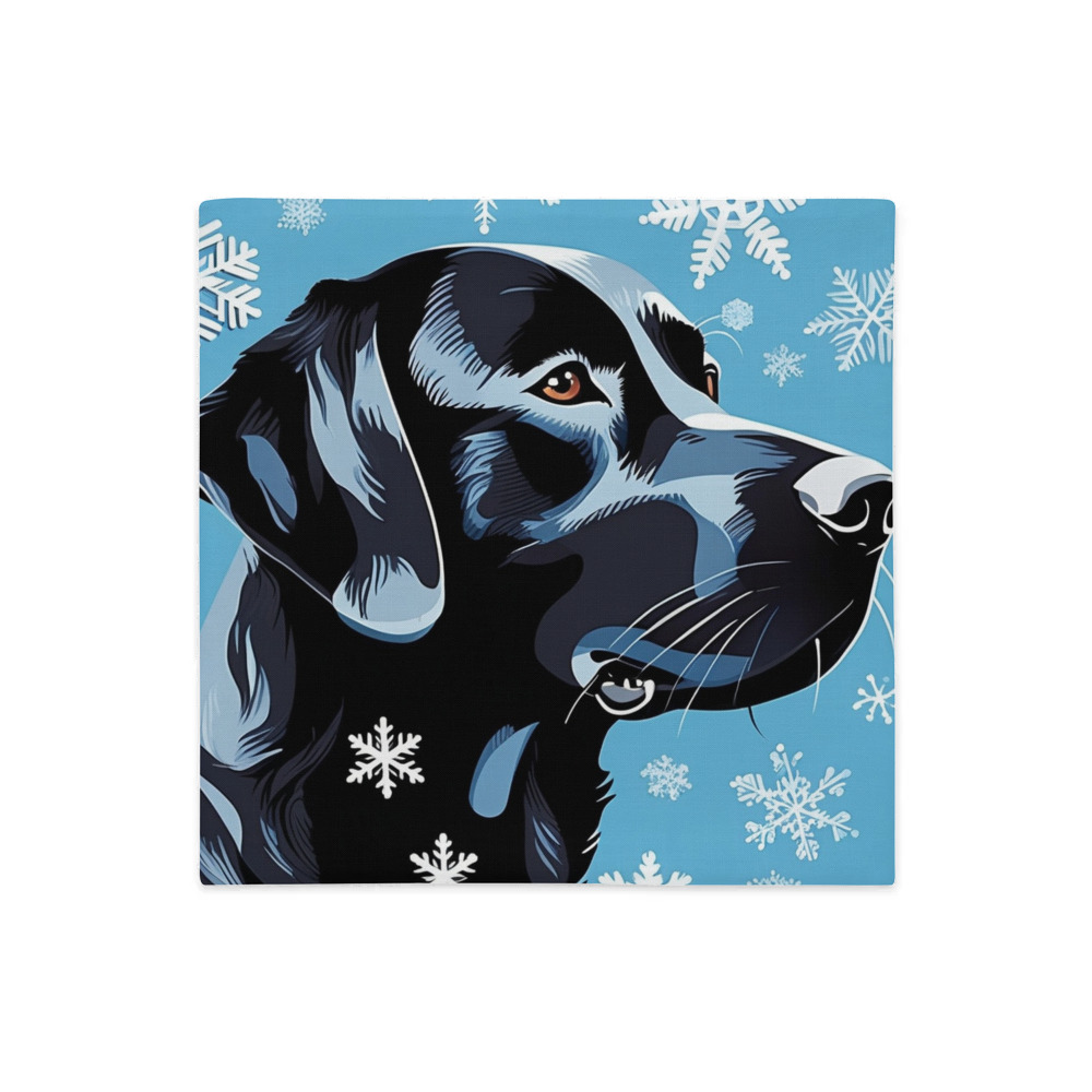 PugMug Custom Black Labrador Retriever Premium Pillow Case