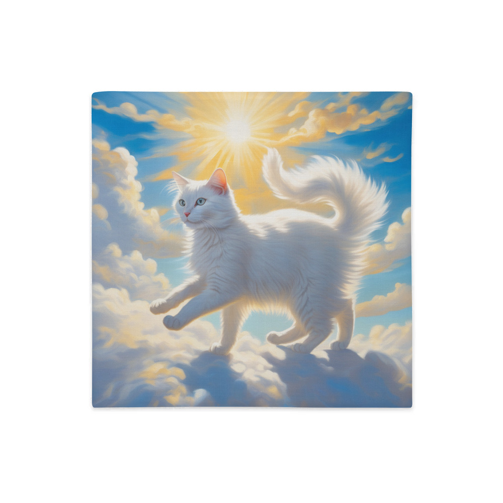 PugMug Custom White Companion Cat Premium Pillow Case