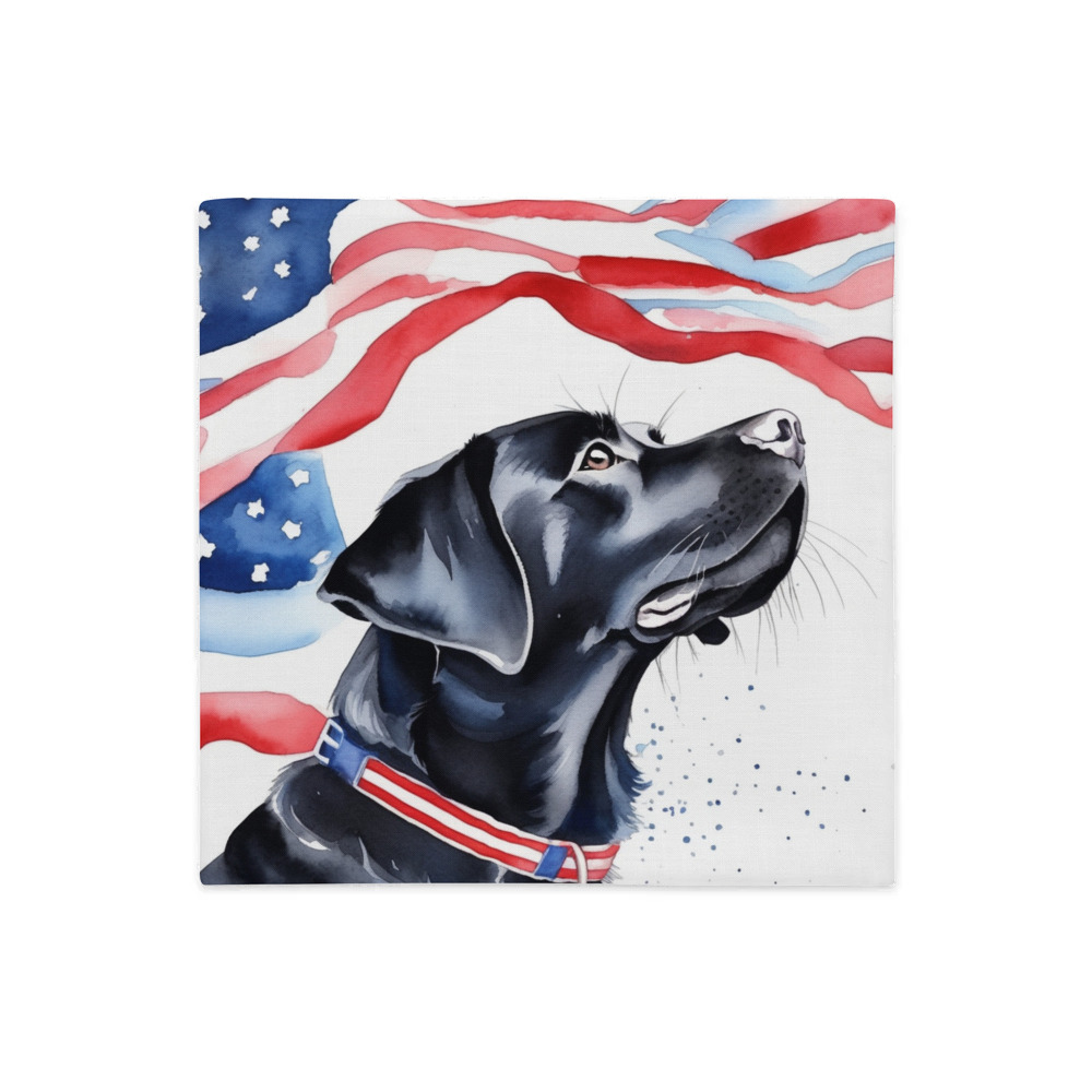 PugMug Custom Black Labrador Retriever Premium Pillow Case