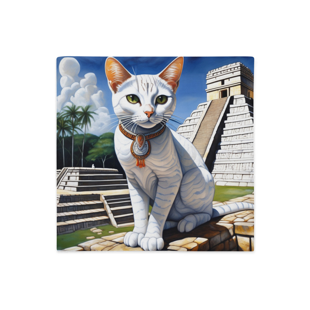 PugMug Custom White Companion Cat Premium Pillow Case