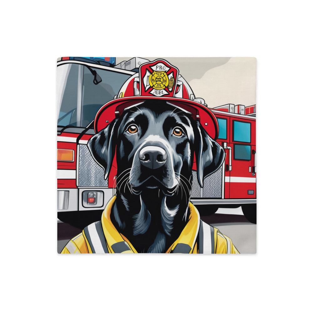 PugMug Custom Black Labrador Retriever Premium Pillow Case