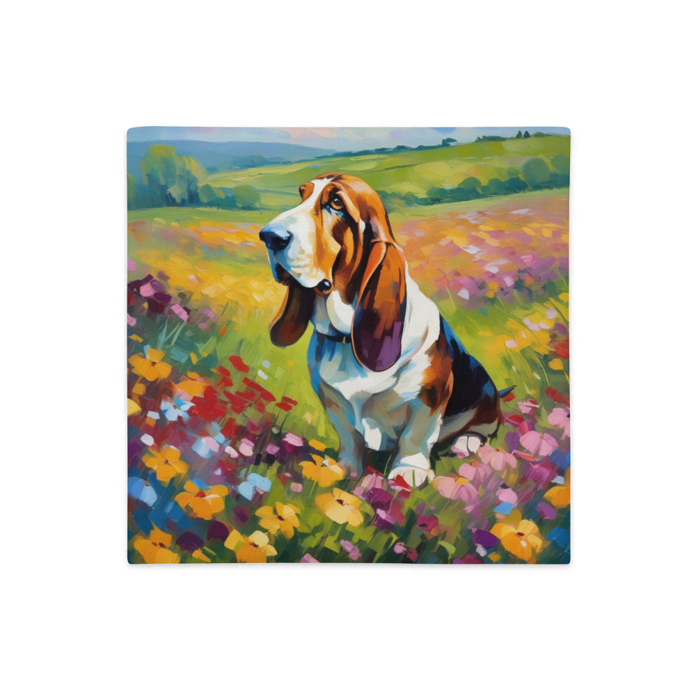 PugMug Custom Basset Hound Premium Pillow Case