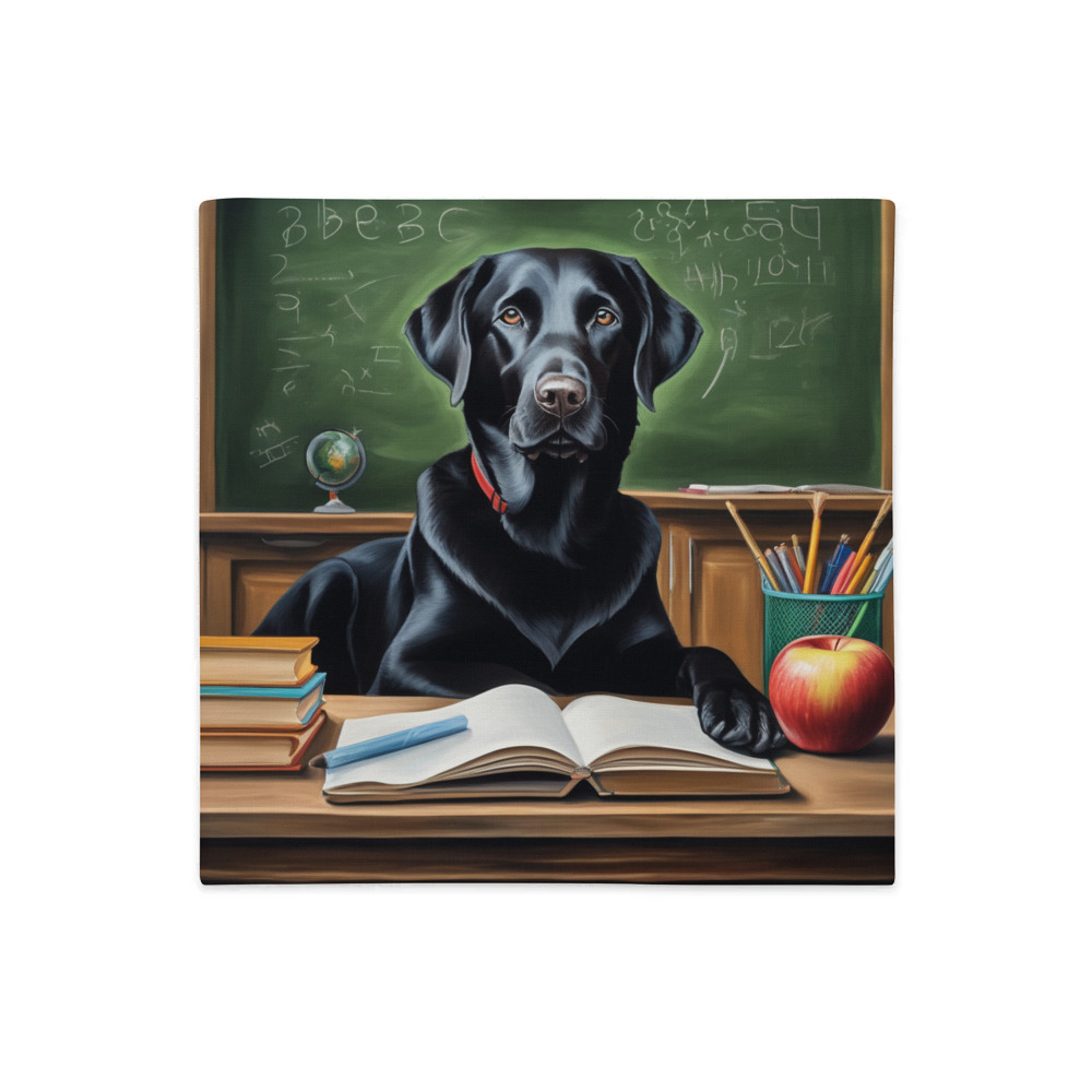 PugMug Custom Black Labrador Retriever Premium Pillow Case