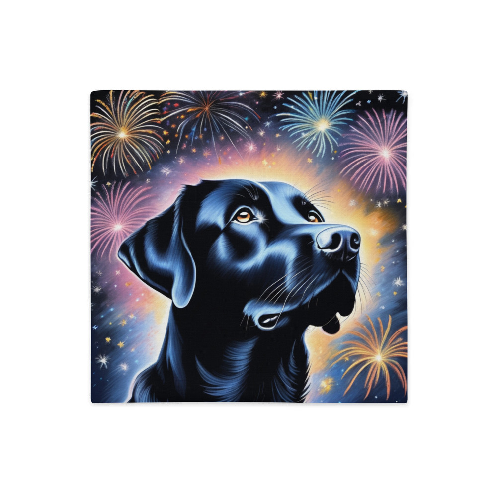 PugMug Custom Black Labrador Retriever Premium Pillow Case