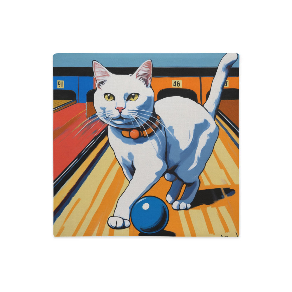 PugMug Custom White Companion Cat Premium Pillow Case