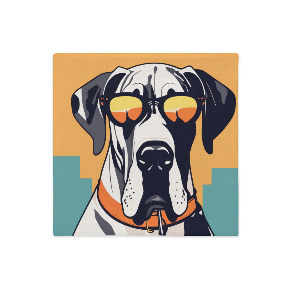 PugMug Custom Great Dane Premium Pillow Case