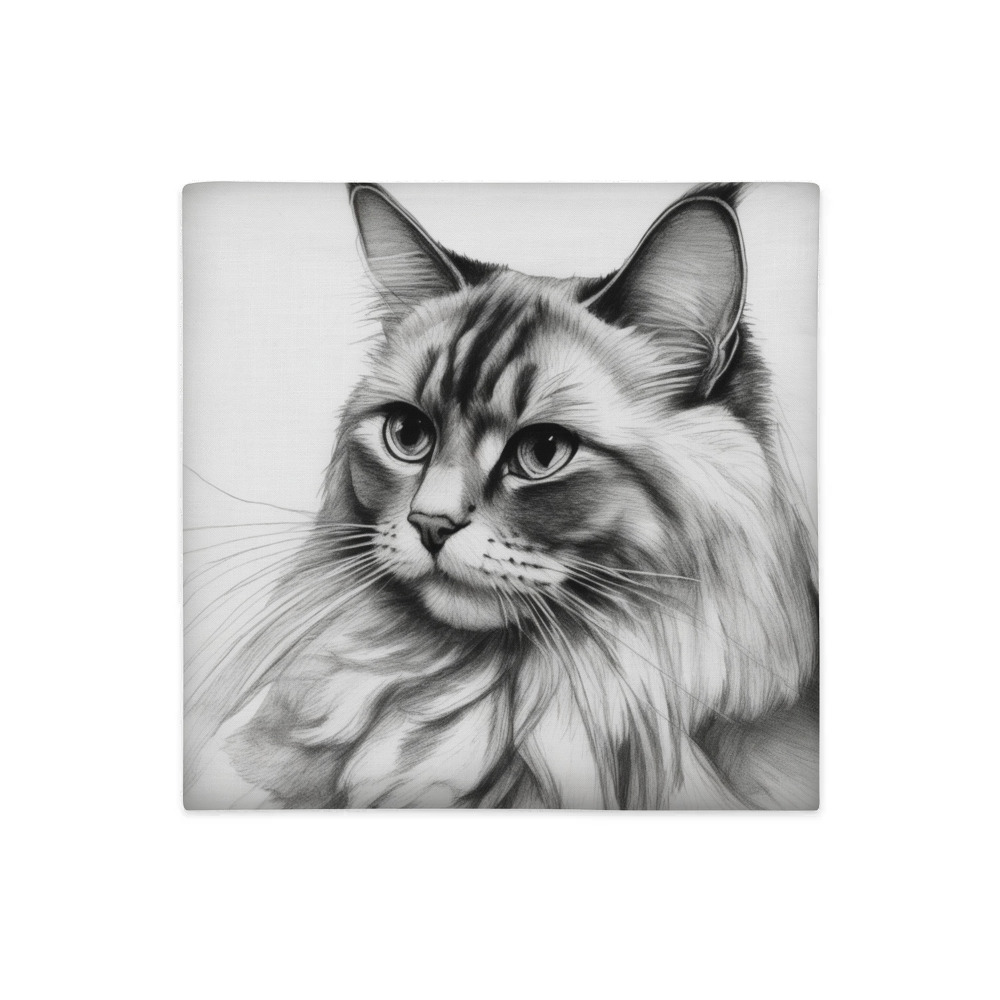 PugMug Custom Tabby Ragdoll Cat Premium Pillow Case