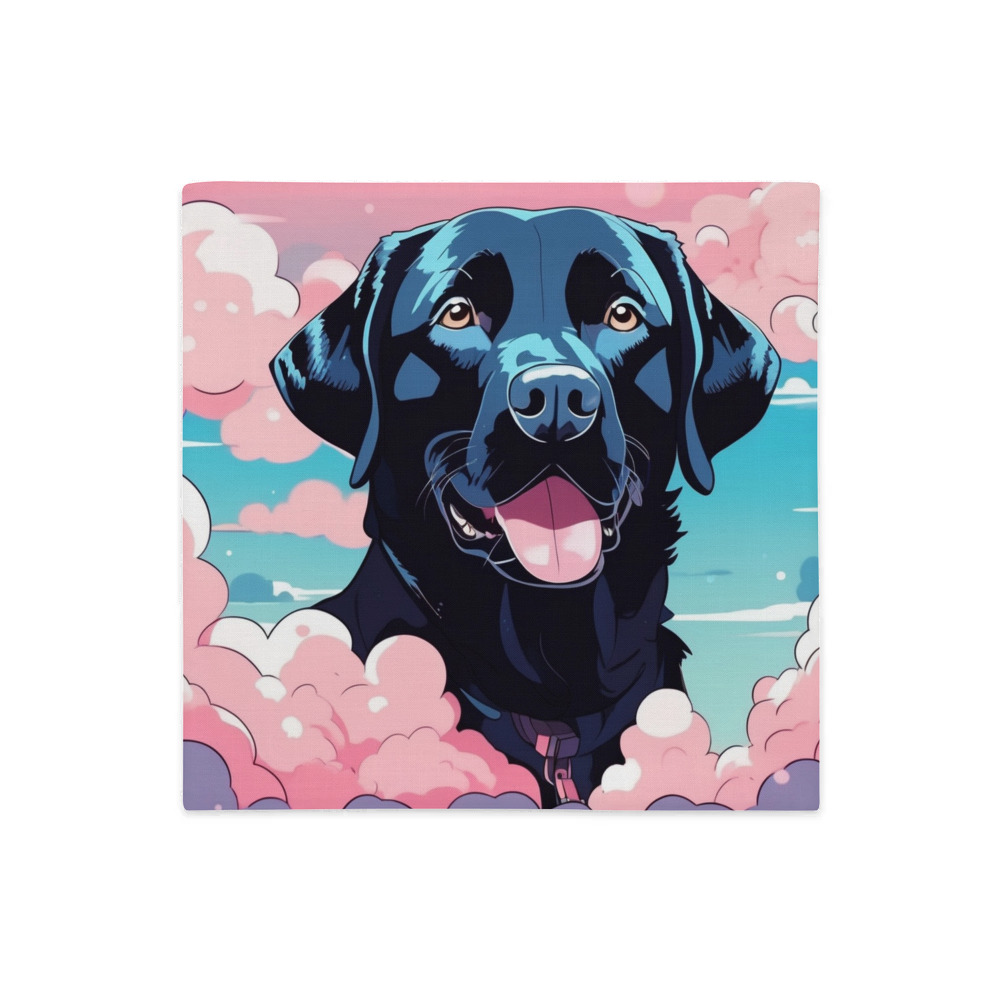 PugMug Custom Black Labrador Retriever Premium Pillow Case