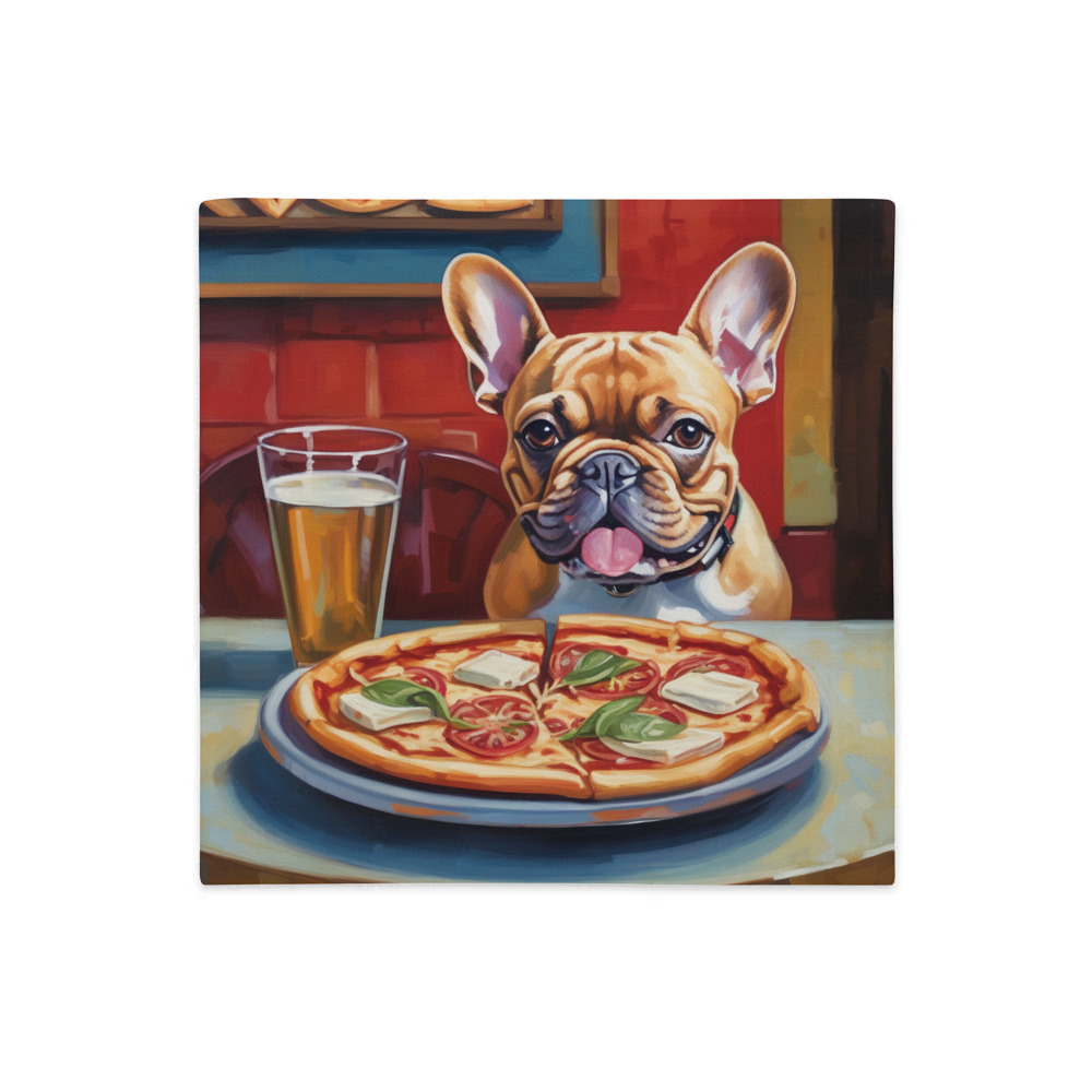 PugMug Custom Tan French Bulldog Premium Pillow Case