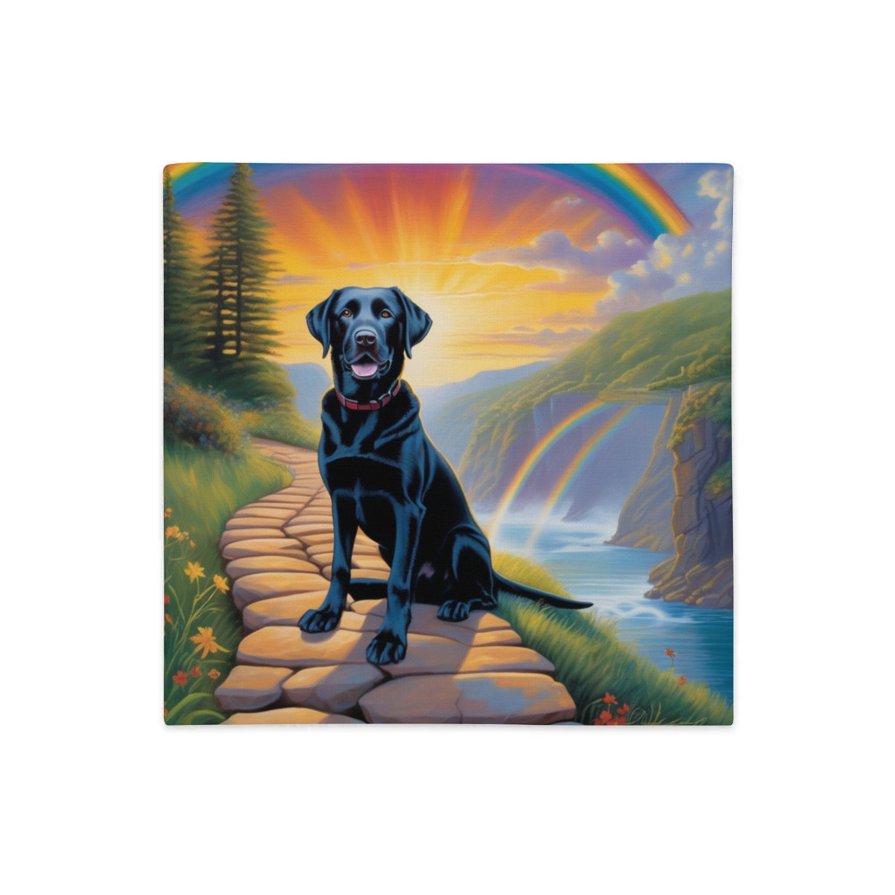 PugMug Custom Black Labrador Retriever Premium Pillow Case