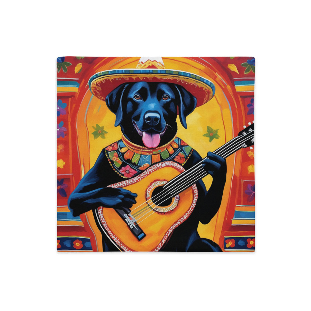 PugMug Custom Black Labrador Retriever Premium Pillow Case